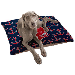 All Anchors Dog Bed - Large w/ Couple's Names