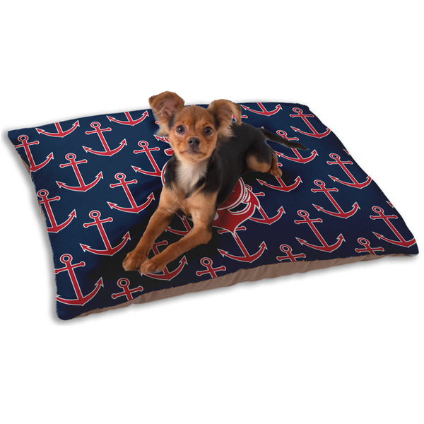 Custom All Anchors Dog Bed - Small w/ Couple's Names