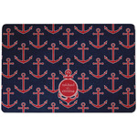 All Anchors Dog Food Mat w/ Couple's Names