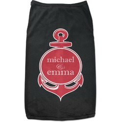 All Anchors Black Pet Shirt - S (Personalized)
