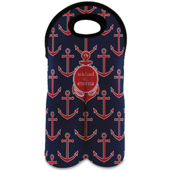 All Anchors Wine Tote Bag (2 Bottles) (Personalized)