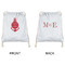 All Anchors Drawstring Backpacks - Sweatshirt Fleece - Double Sided - APPROVAL