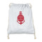 All Anchors Drawstring Backpacks - Sweatshirt Fleece - Double Sided - FRONT