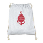 All Anchors Drawstring Backpack - Sweatshirt Fleece (Personalized)