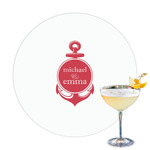 All Anchors Printed Drink Topper - 3.25" (Personalized)