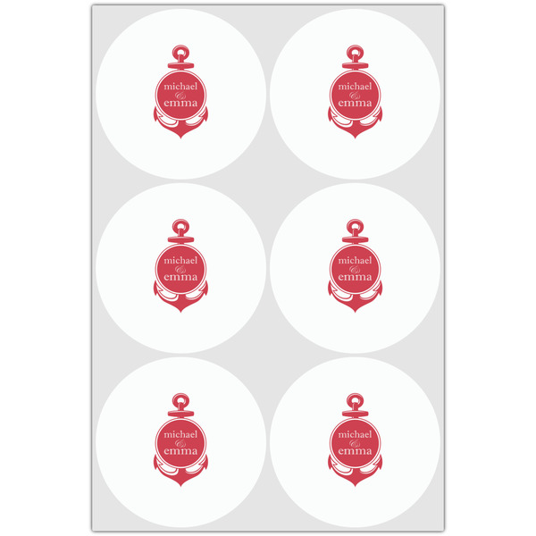 All Anchors Drink Topper - XLarge - Set of 6