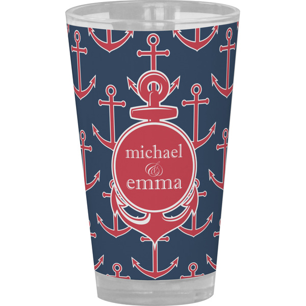 Custom All Anchors Pint Glass - Full Color (Personalized)