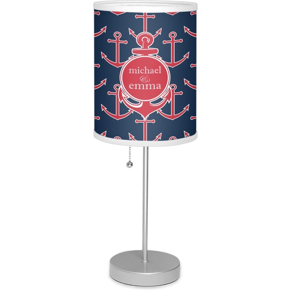 Custom All Anchors 7" Drum Lamp with Shade Polyester (Personalized)