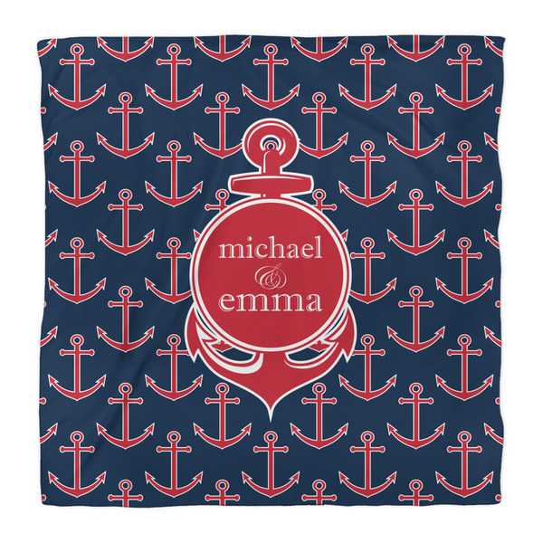 All Anchors Duvet Cover - Queen - Front