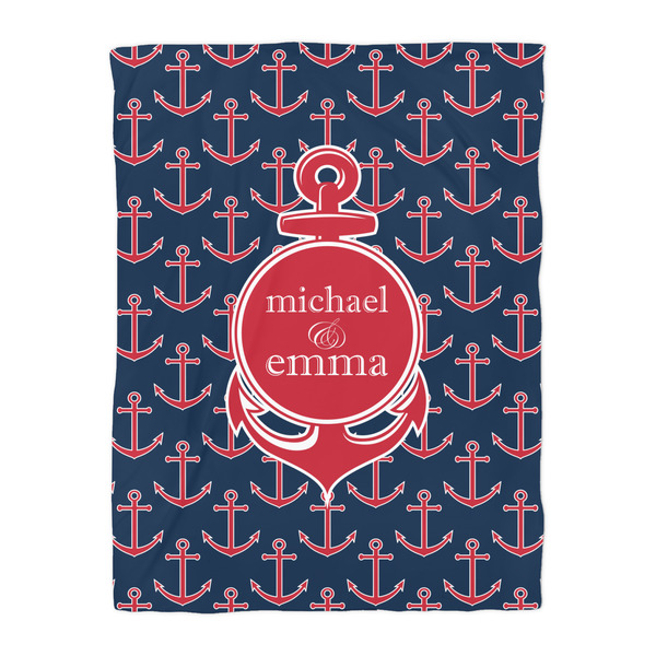 All Anchors Duvet Cover - Twin - Front