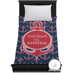 All Anchors Duvet Cover - Twin XL (Personalized)
