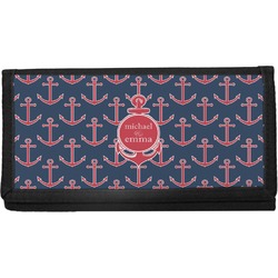 All Anchors Canvas Checkbook Cover (Personalized)