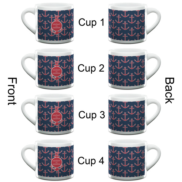 All Anchors Espresso Cup - 6oz (Double Shot Set of 4) APPROVAL