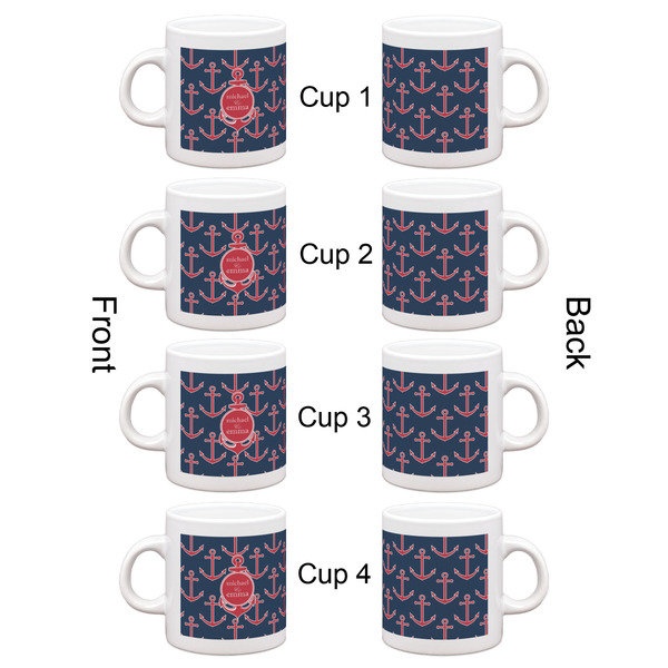 All Anchors Espresso Cup Set of 4 - Apvl