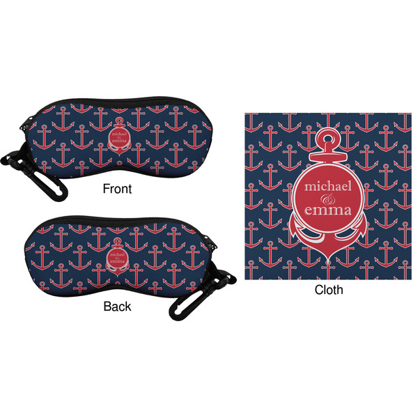 All Anchors Eyeglass Case & Cloth (Approval)