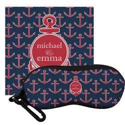 All Anchors Eyeglass Case & Cloth (Personalized)