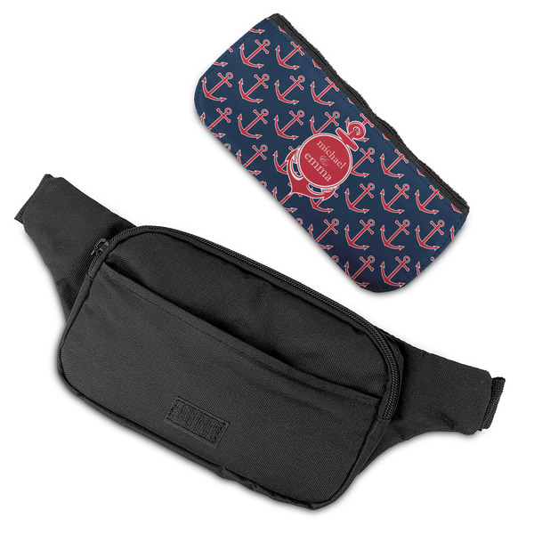 All Anchors Fanny Packs - FLAT (flap off)
