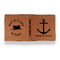 All Anchors Leather Binder - 1" - Rawhide - Back Spine Front View