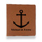 All Anchors Leather Binder - 1" - Rawhide - Front View