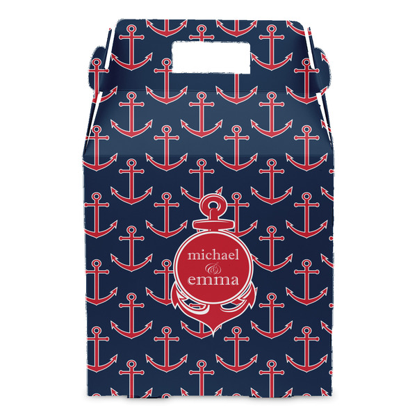 All Anchors Gable Favor Box - Front