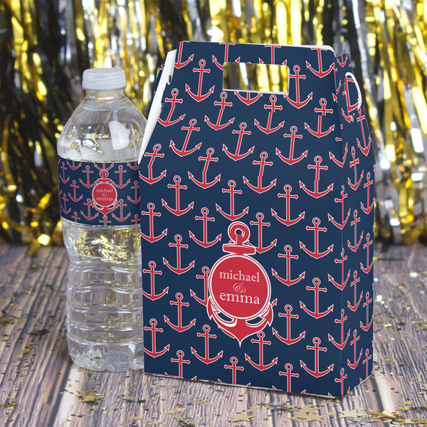 All Anchors Gable Favor Box - In Context