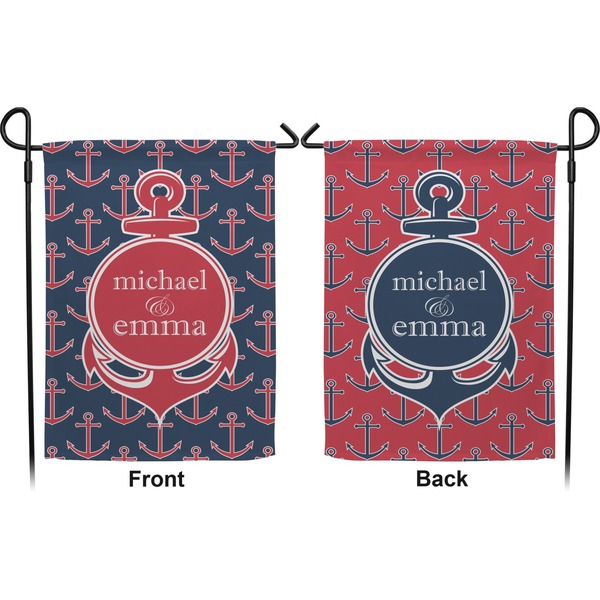 All Anchors Garden Flag - Double Sided Front and Back