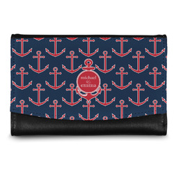 All Anchors Genuine Leather Women's Wallet - Small (Personalized)
