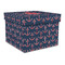 All Anchors Gift Boxes with Lid - Canvas Wrapped - Large - Front/Main