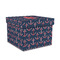 All Anchors Gift Box with Lid - Canvas Wrapped - Medium (Personalized)