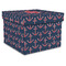 All Anchors Gift Box with Lid - Canvas Wrapped - XX-Large (Personalized)