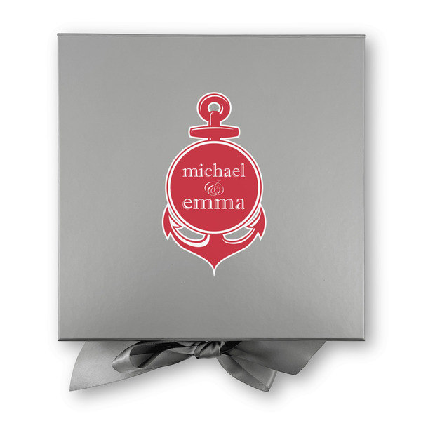 All Anchors Gift Boxes with Magnetic Lid - Silver - Approval