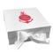 All Anchors Gift Boxes with Magnetic Lid - White - Front