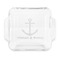 All Anchors Glass Cake Dish - FRONT (8x8)