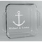 All Anchors Glass Cake Dish - 8in x 8in (Personalized)