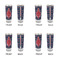 All Anchors Glass Shot Glass - 2 oz - Set of 4 - APPROVAL