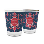 All Anchors Glass Shot Glass - 1.5 oz (Personalized)