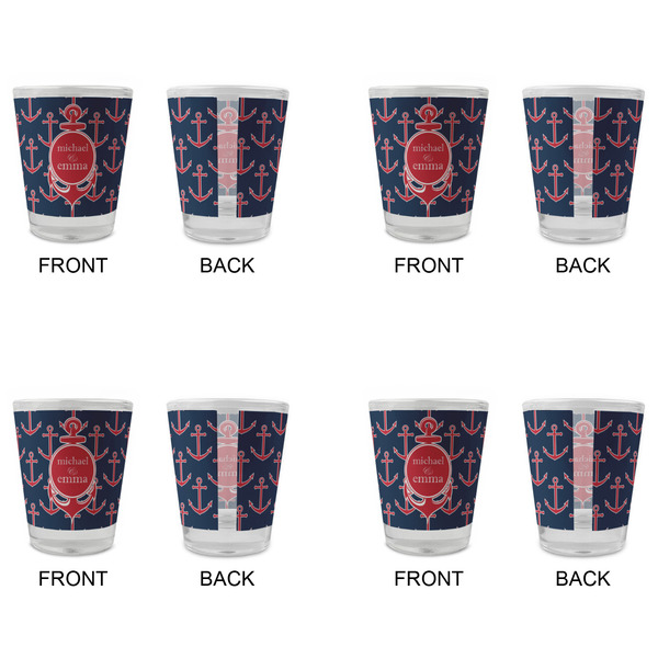 All Anchors Glass Shot Glass - Standard - Set of 4 - APPROVAL