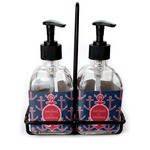 All Anchors Glass Soap & Lotion Bottle Set (Personalized)