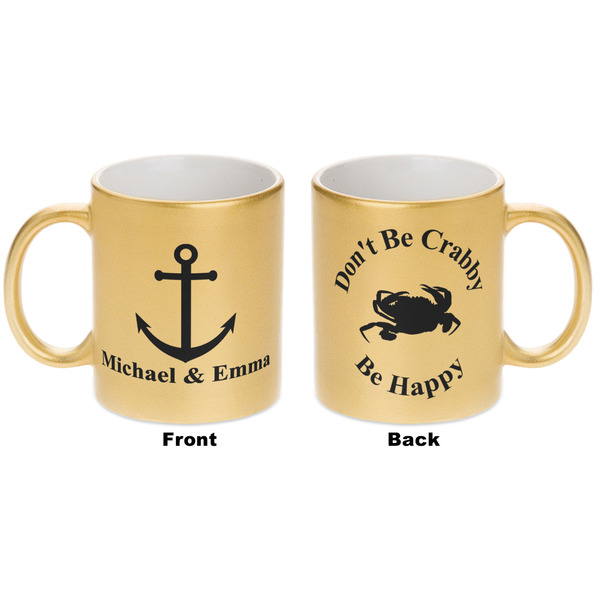 All Anchors Gold Mug - Apvl