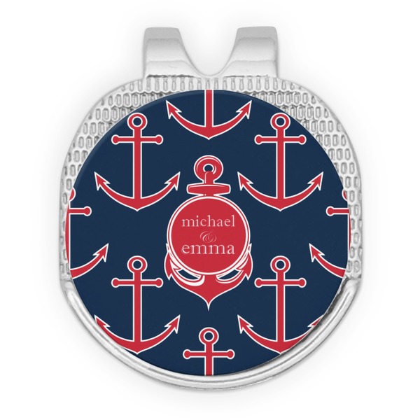 All Anchors Golf Ball Hat Marker Hat Clip