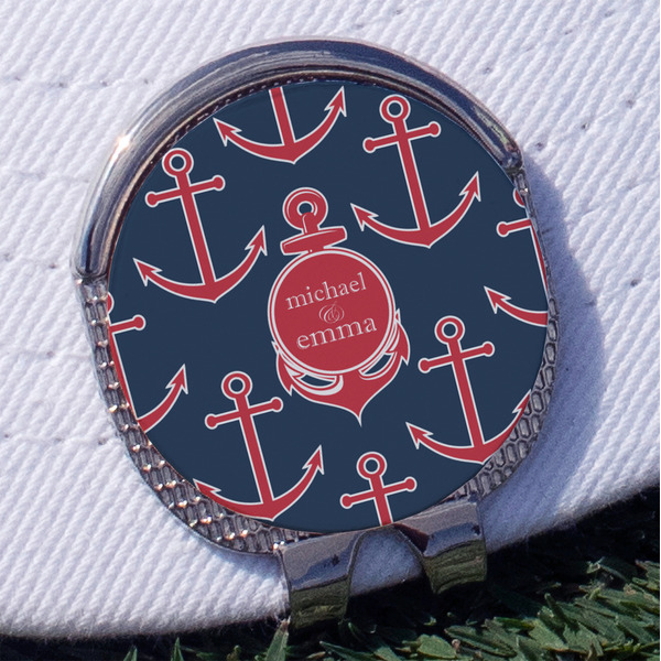 Custom All Anchors Golf Ball Marker - Hat Clip
