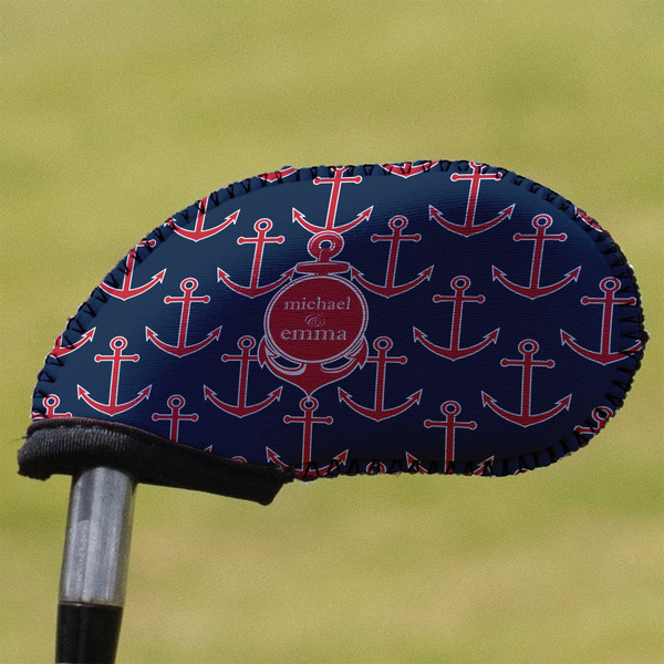 Custom All Anchors Golf Club Iron Cover (Personalized)