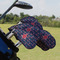 All Anchors Golf Club Cover - Set of 9 - On Clubs