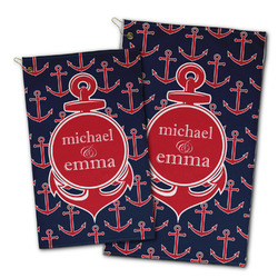 All Anchors Golf Towel - Poly-Cotton Blend w/ Couple's Names