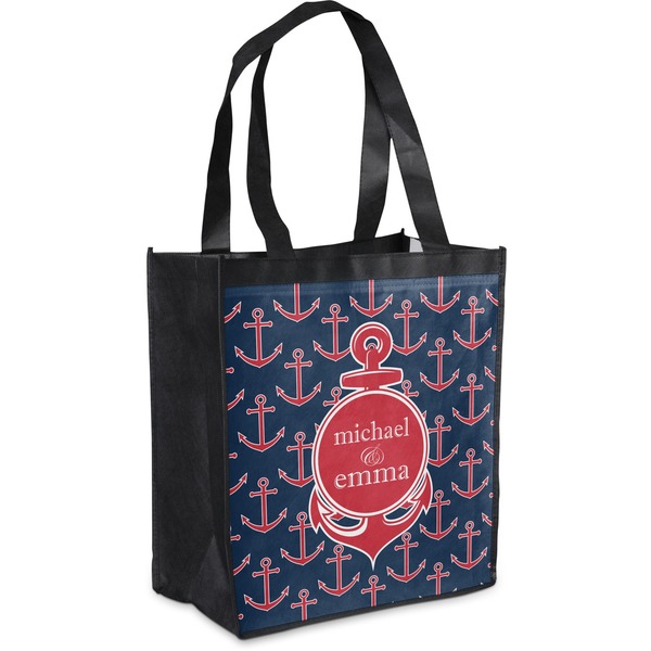 Custom All Anchors Grocery Bag (Personalized)