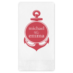 All Anchors Guest Napkins - Full Color - Embossed Edge (Personalized)