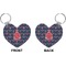All Anchors Heart Keychain (Front + Back)