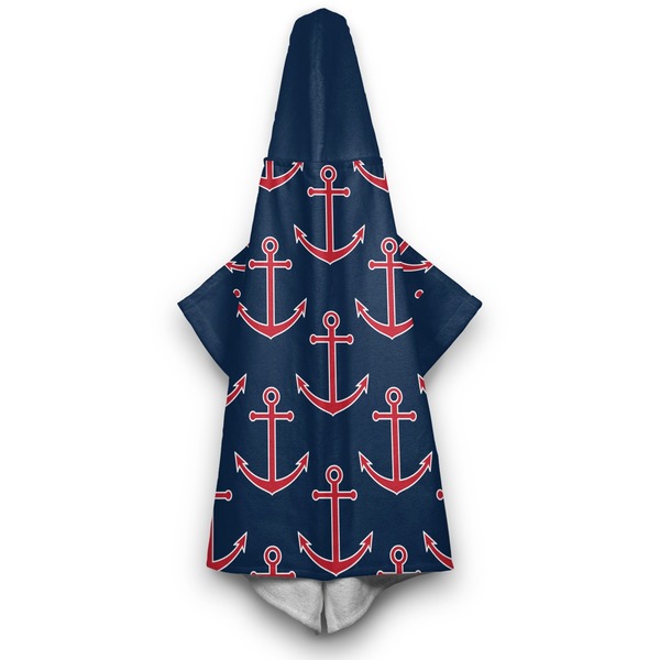All Anchors Hooded Towel - Hanging