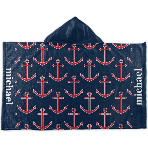 Custom All Anchors Kids Hooded Towel (Personalized)