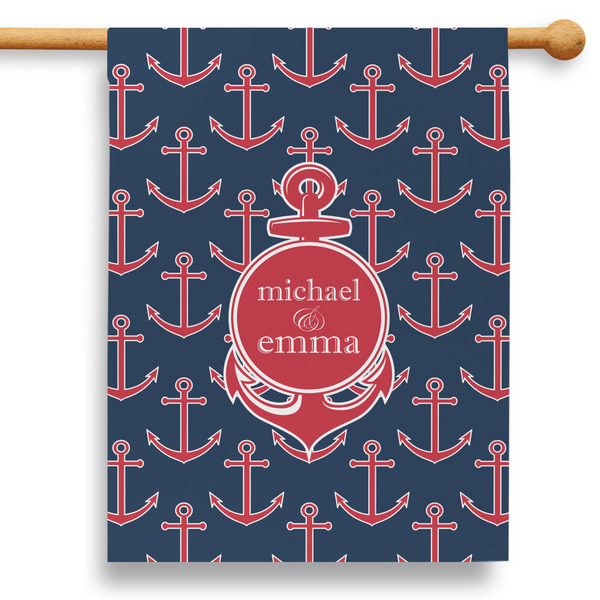 Custom All Anchors 28" House Flag - Double Sided (Personalized)